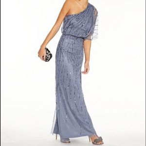 Adrianna Papell One Shoulder Gown